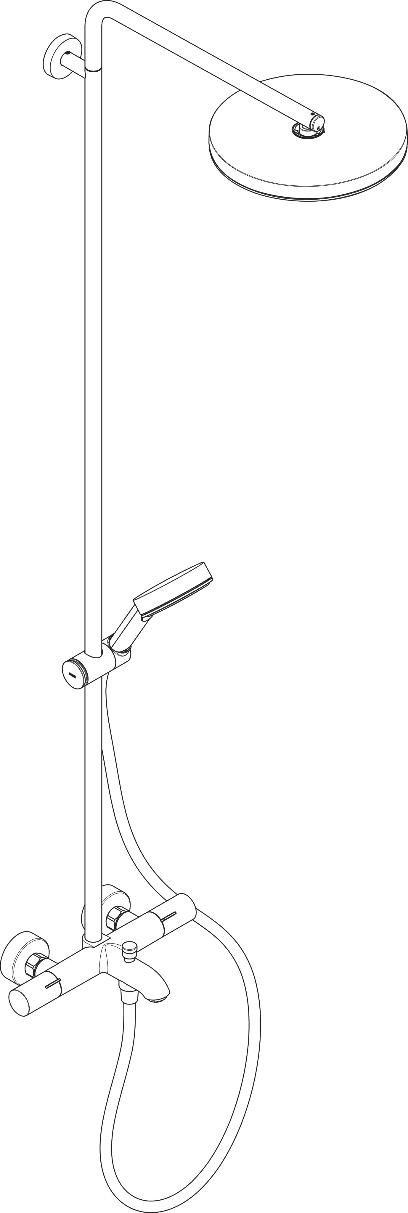 Hansgrohe Pulsify S Puro Showerpipe EcoSmart Aufputz chrom, 1jet Kopfbrause, 3 Verbraucher, DN15, 460 mm Brausearmlänge Hansgrohe Pulsify S Puro Showerpipe EcoSmart Aufputz chrom, 1jet Kopfbrause, 3 Verbraucher, DN15, 460 mm Brausearmlänge