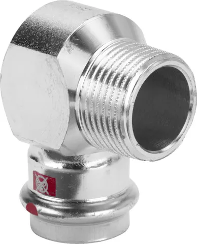 „Prestabo“ 90°-Winkel mit 1 Muffe und Außengewinde 15 mm × 3/8″ „Prestabo“ 90°-Winkel mit 1 Muffe und Außengewinde 15 mm × 3/8″