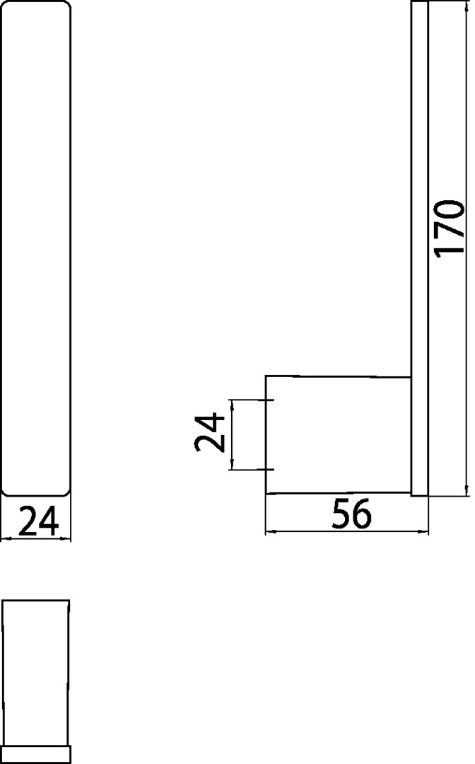 loft Reservepapierhalter senkrecht für 1 Rolle, chrom