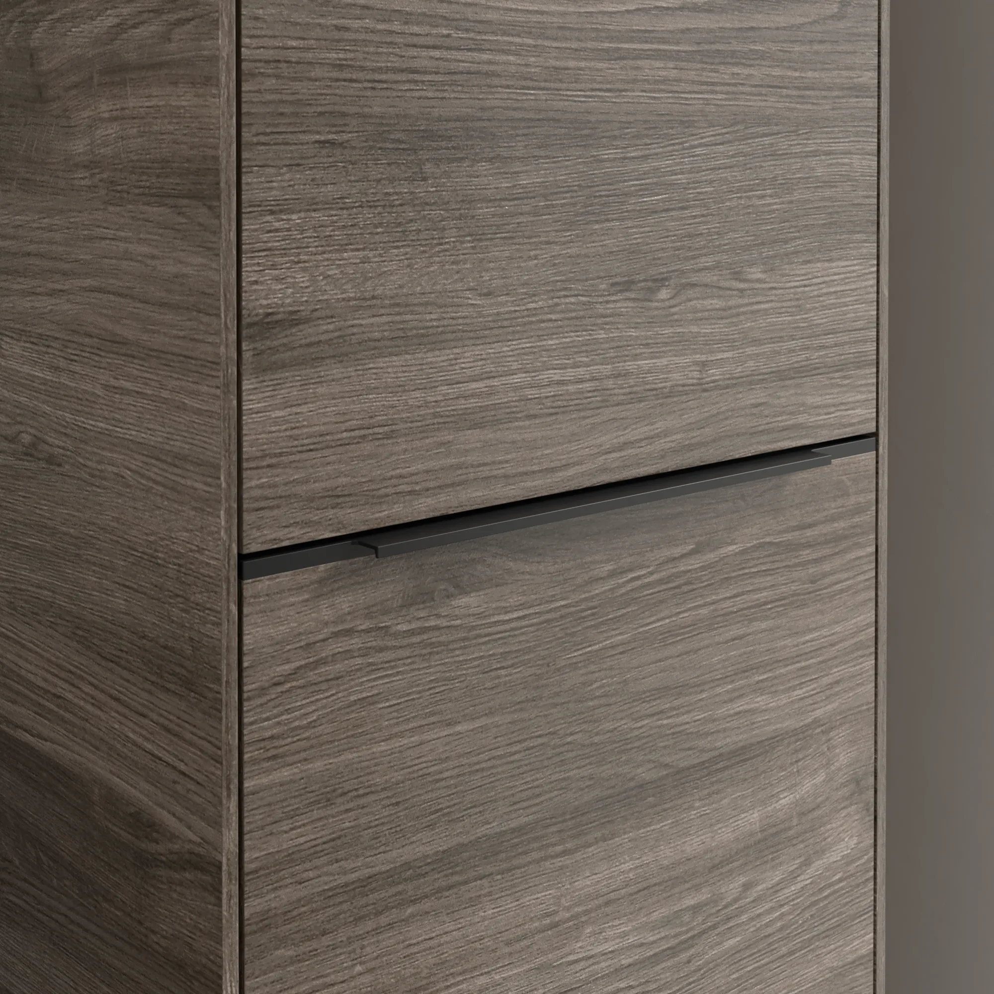 Villeroy & Boch Hochschrank Subway 3.0 C59301, eckig, Stone Oak, 450x1710x346mm, mit Absenkautomatik und Waschtischplatte Villeroy & Boch Hochschrank Subway 3.0 C59301, eckig, Stone Oak, 450x1710x346mm, mit Absenkautomatik und Waschtischplatte