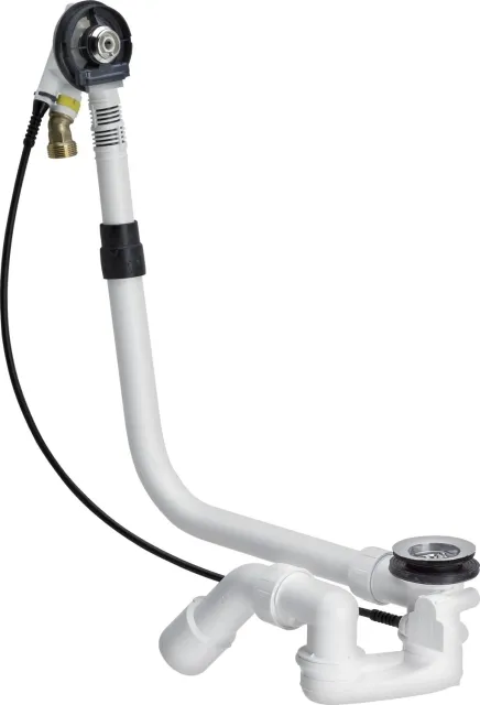 Hoesch Combi Plus Wanneneinlauf mit Spezial-Abüberlaufarmatur verchromt für Whirlsystem Reviva II/Laola II