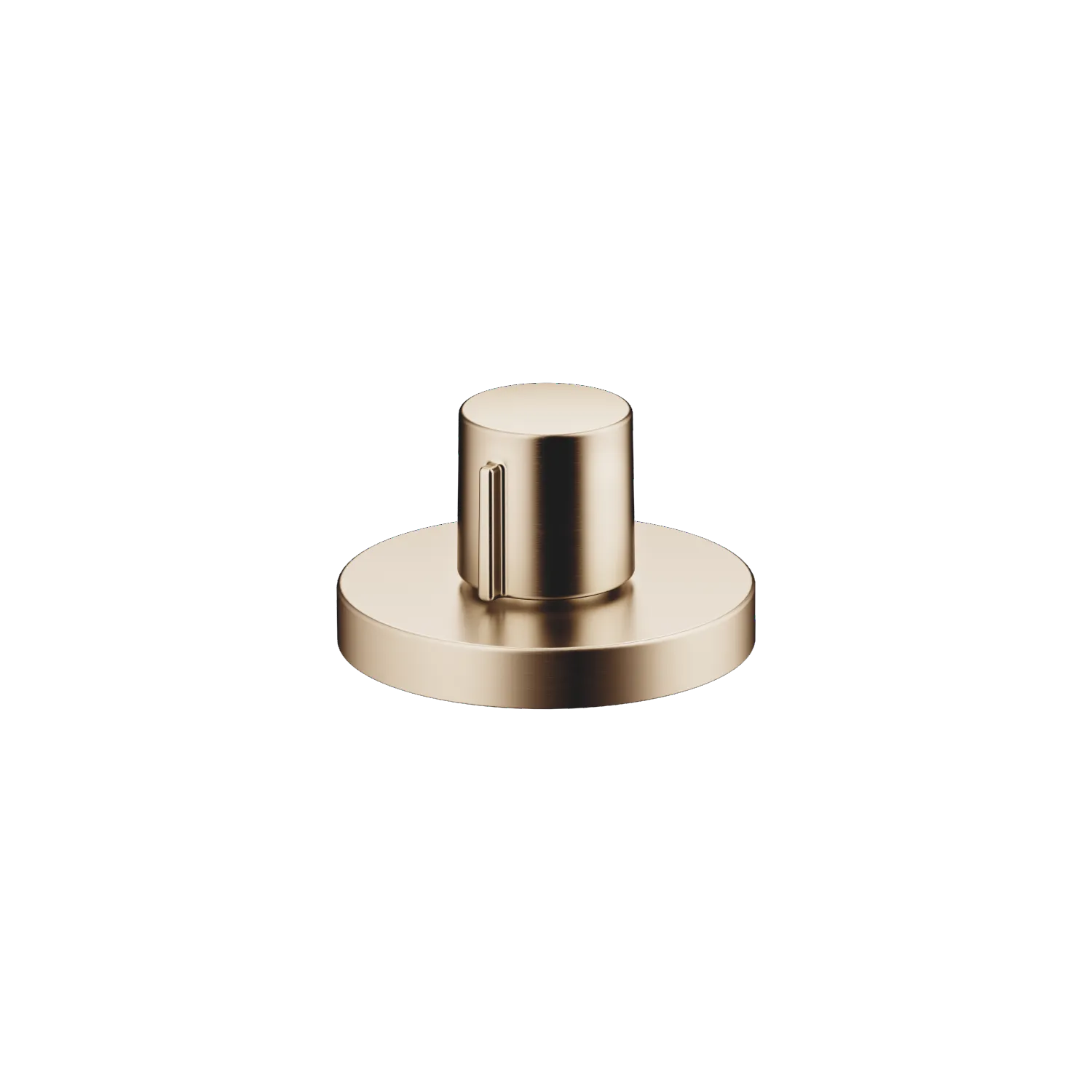 Dornbracht Exzenterbetätigung SERIENNEUTRAL, Drehknopf, Champagne gebürstet (22kt Gold), für ein Becken, inkl. Adapter für Bowdenzug