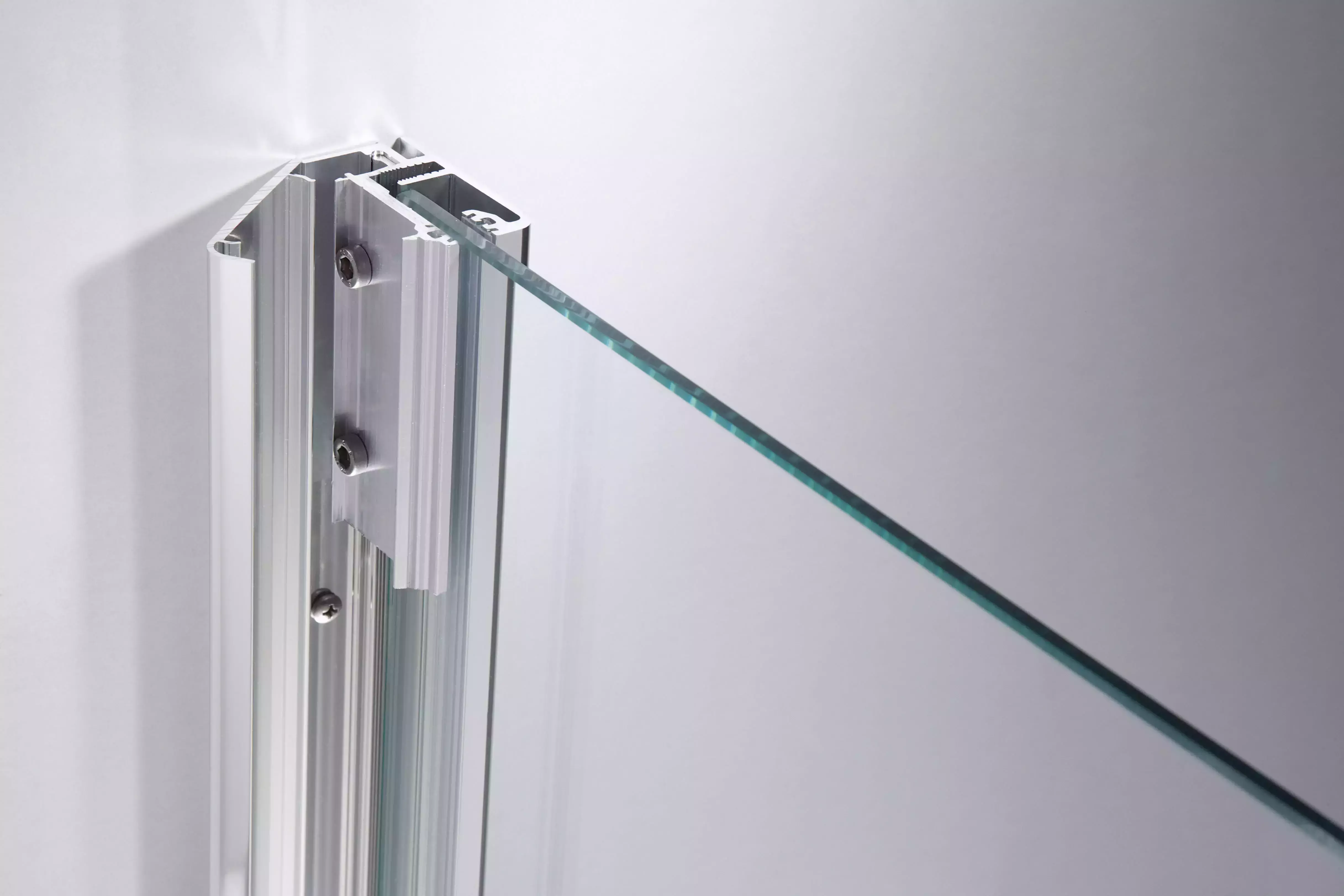 HSK teilgerahmt U-Kabine pendelbar „Aperto“ U-Kabine Glas Linea 01 (80 cm), Profile Schwarz-matt, L: 900 mm B: 900 mm H: 2000 mm