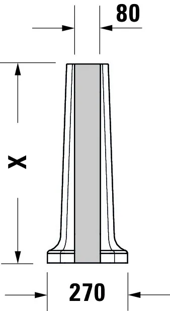 Standsäule 1930 für 043860, weiß Standsäule 1930 für 043860, weiß