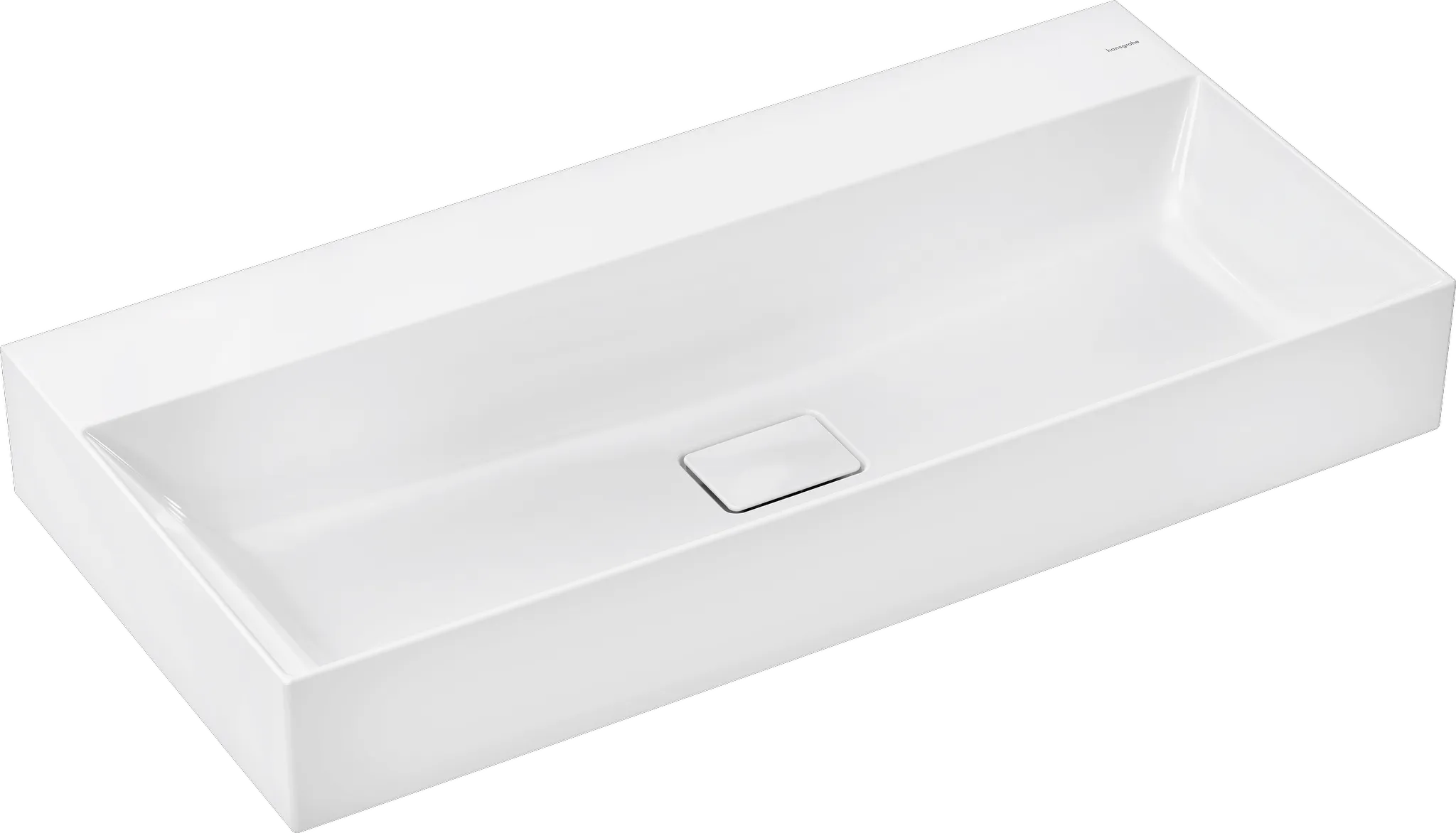 Hansgrohe Xevolos E Aufsatzwaschtisch geschliffen, Weiß Hansgrohe Xevolos E Aufsatzwaschtisch geschliffen, Weiß