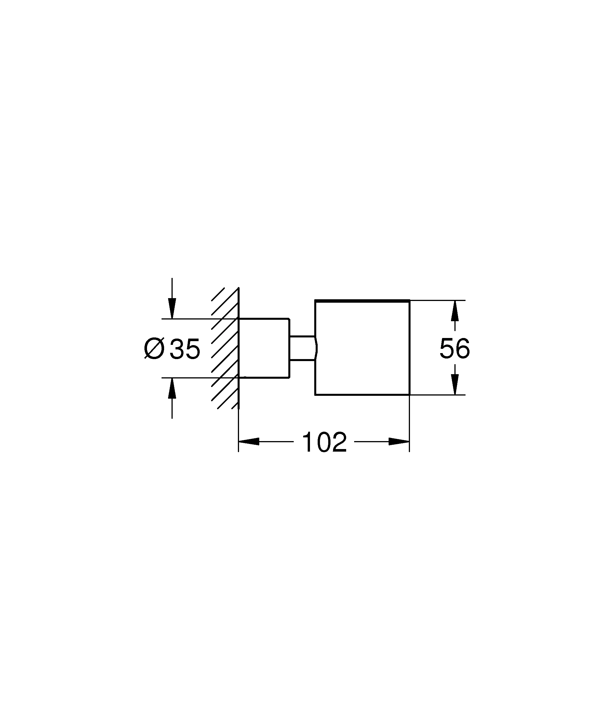 Halter Atrio 40884, für Glas oder Seifenspender, chrom