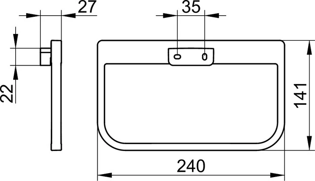 Collection Moll Handtuchring verchromt Collection Moll Handtuchring verchromt