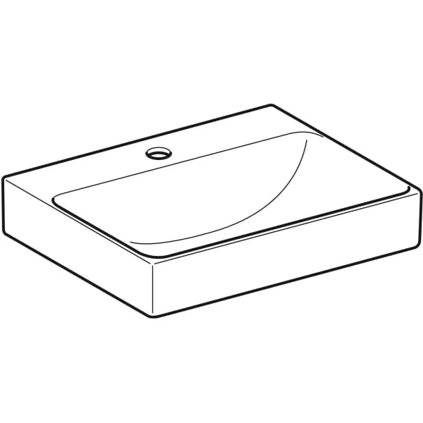 Aufsatzwaschtisch „One“, rechteckig 50 × 40 cm mit KeraTect® Aufsatzwaschtisch „One“, rechteckig 50 × 40 cm mit KeraTect®