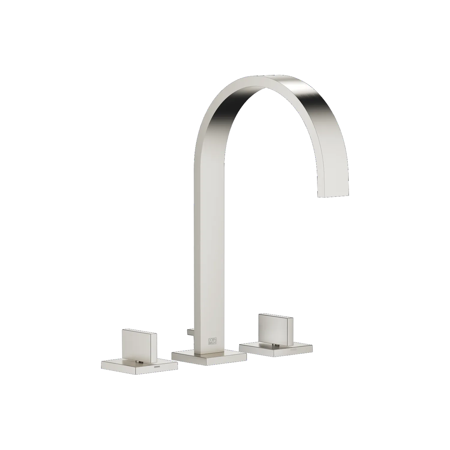 Dornbracht MEM Waschtisch-Dreilochbatterie mit Ablaufgarnitur Platin gebürstet