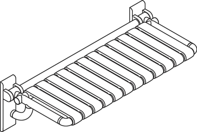 Duschklappsitz „Serie 801“ in Anthrazitgrau Duschklappsitz „Serie 801“ in Anthrazitgrau