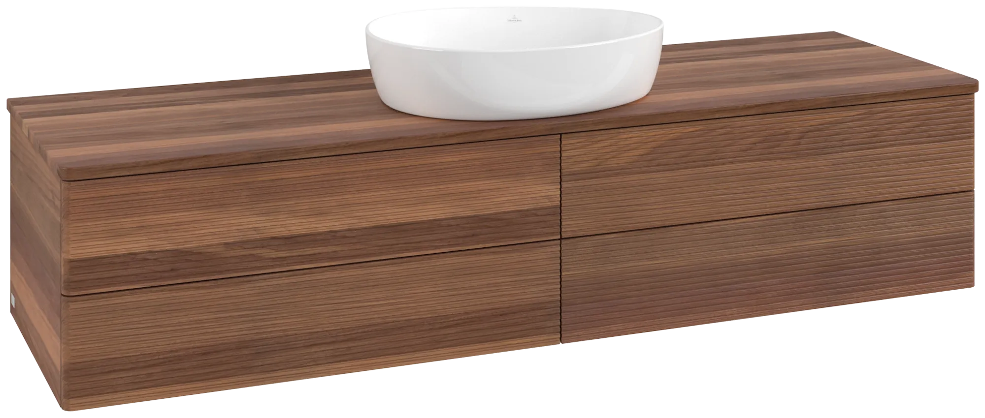 Villeroy & Boch Antao Waschbeckenunterschrank K25_1, 1600x360x500 mm, Warm Walnut