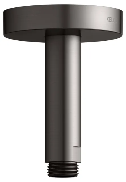 Brausen und Brausezubehör Brausearm Deckenanschluss 100 mm Titanschwarz gebürstet rund Brausen und Brausezubehör Brausearm Deckenanschluss 100 mm Titanschwarz gebürstet rund