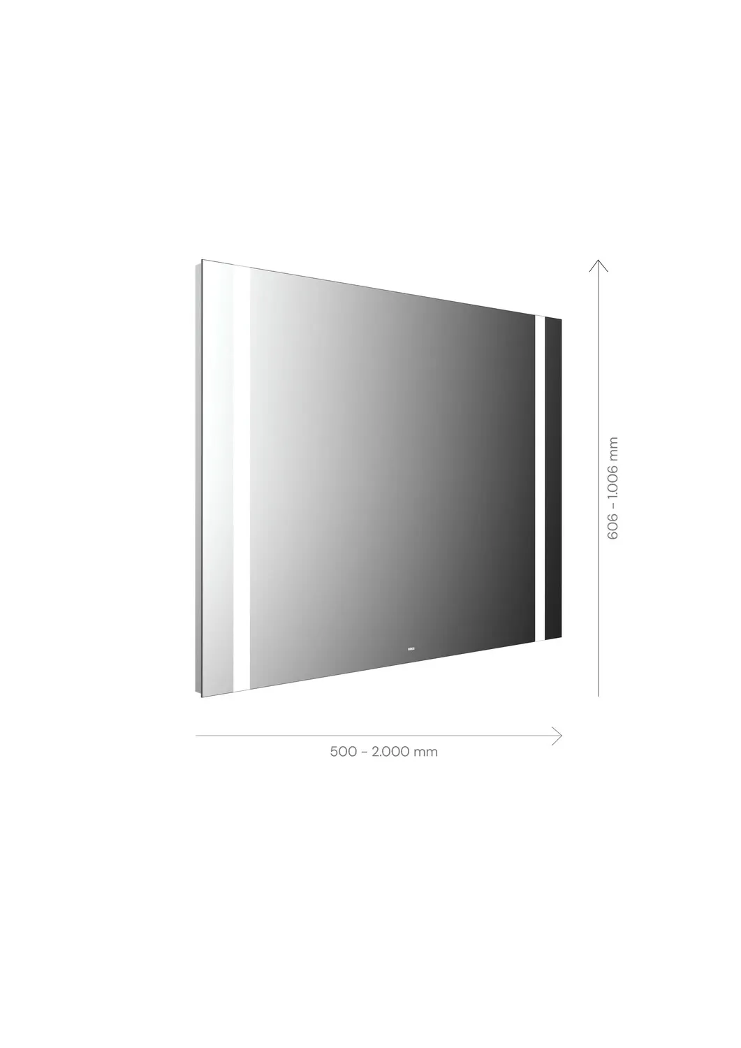 emco Lichtspiegel mit Sensorschalter „MI 500“ 70 × 90,6 cm