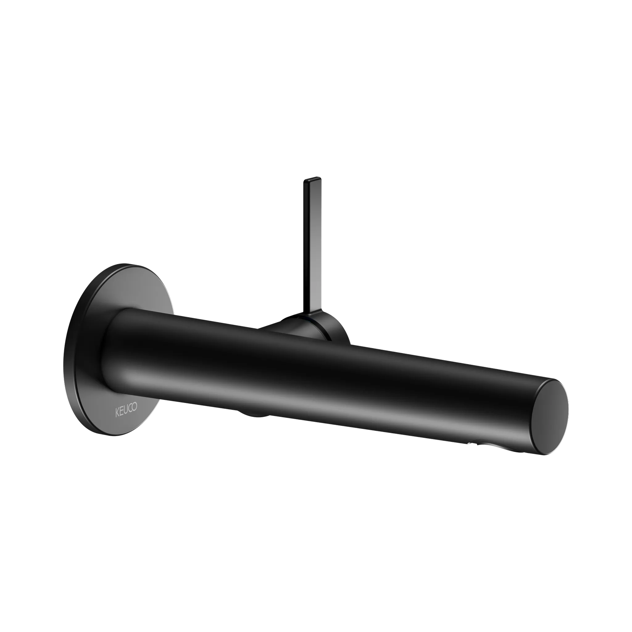 IXMO 59516371101 Einhebel-Waschtischmischer UP Wandmontage, rund Ausladung 219 mm schwarz