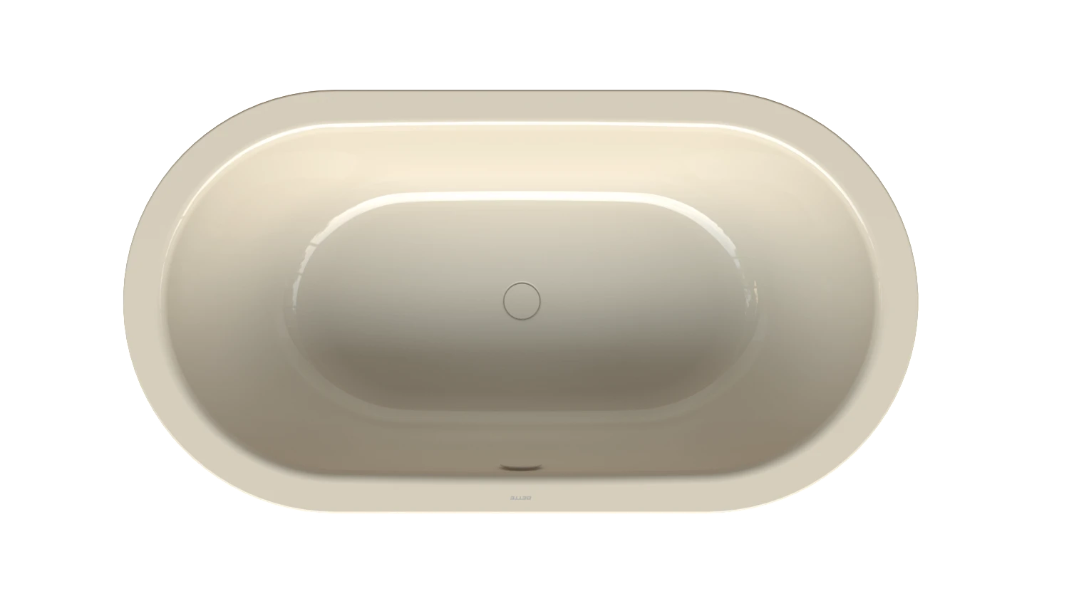 Bette oval Badewanne „BetteStarlet Oval Silhouette“ 150 × 80 cm in Pergamon