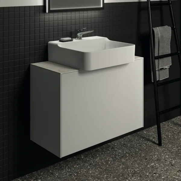Ideal Standard Waschtischunterschrank „Conca“ 80 × 54 × 37,3 cm Weiß matt lackiert Ideal Standard Waschtischunterschrank „Conca“ 80 × 54 × 37,3 cm Weiß matt lackiert