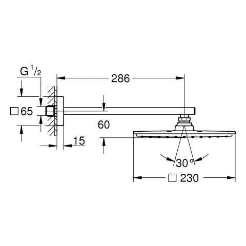 Grohe Rainshower Aqua 230 Kopfbrauseset Grohe Rainshower Aqua 230 Kopfbrauseset