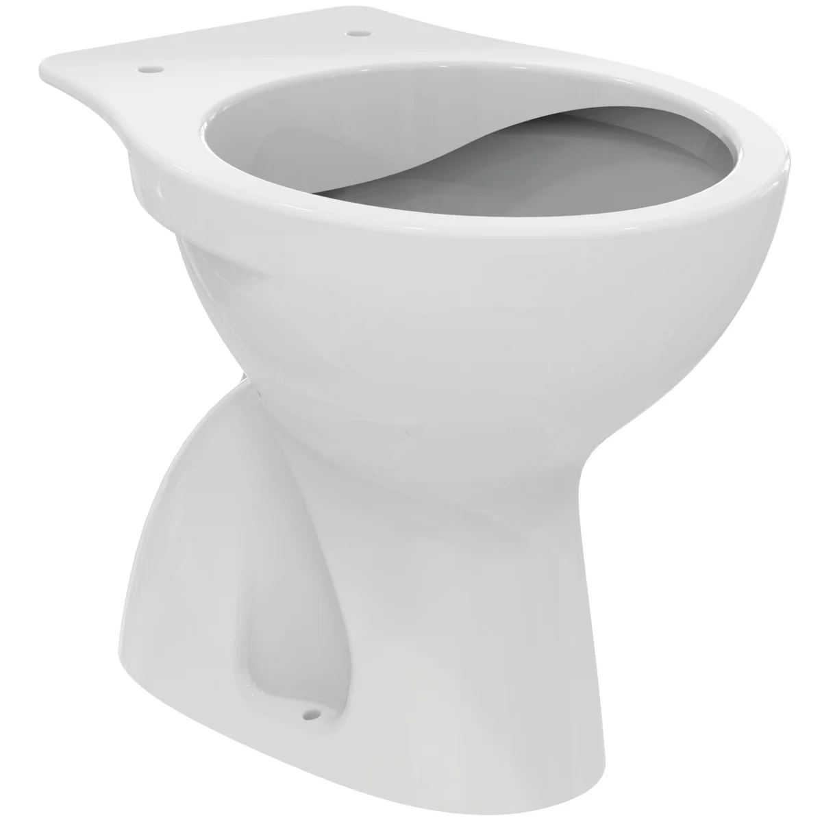 Ideal Standard Eurovit Standtiefspül-WC RimLS, spülrandlos, vertikaler Ablauf, weiß