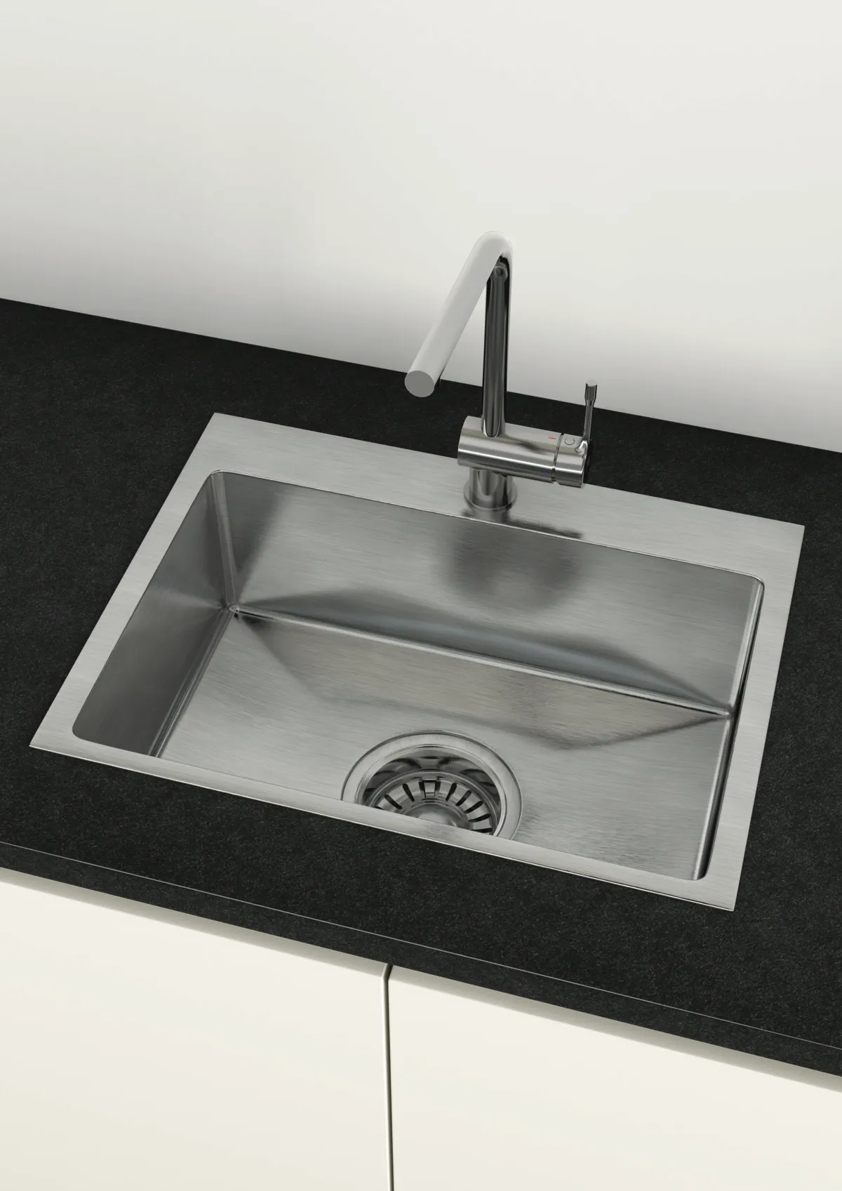 Küchenarmatur Ceralook, mit hohem Auslauf, Ausladung 225mm, Chrom Küchenarmatur Ceralook, mit hohem Auslauf, Ausladung 225mm, Chrom