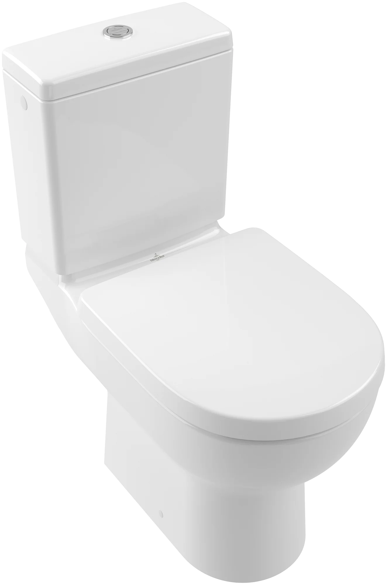 Villeroy & Boch O.novo Tiefspül-WC spülrandlos, rund, weiß Alpin, 360 x 650 mm, Höhe 425 mm, bodenstehend