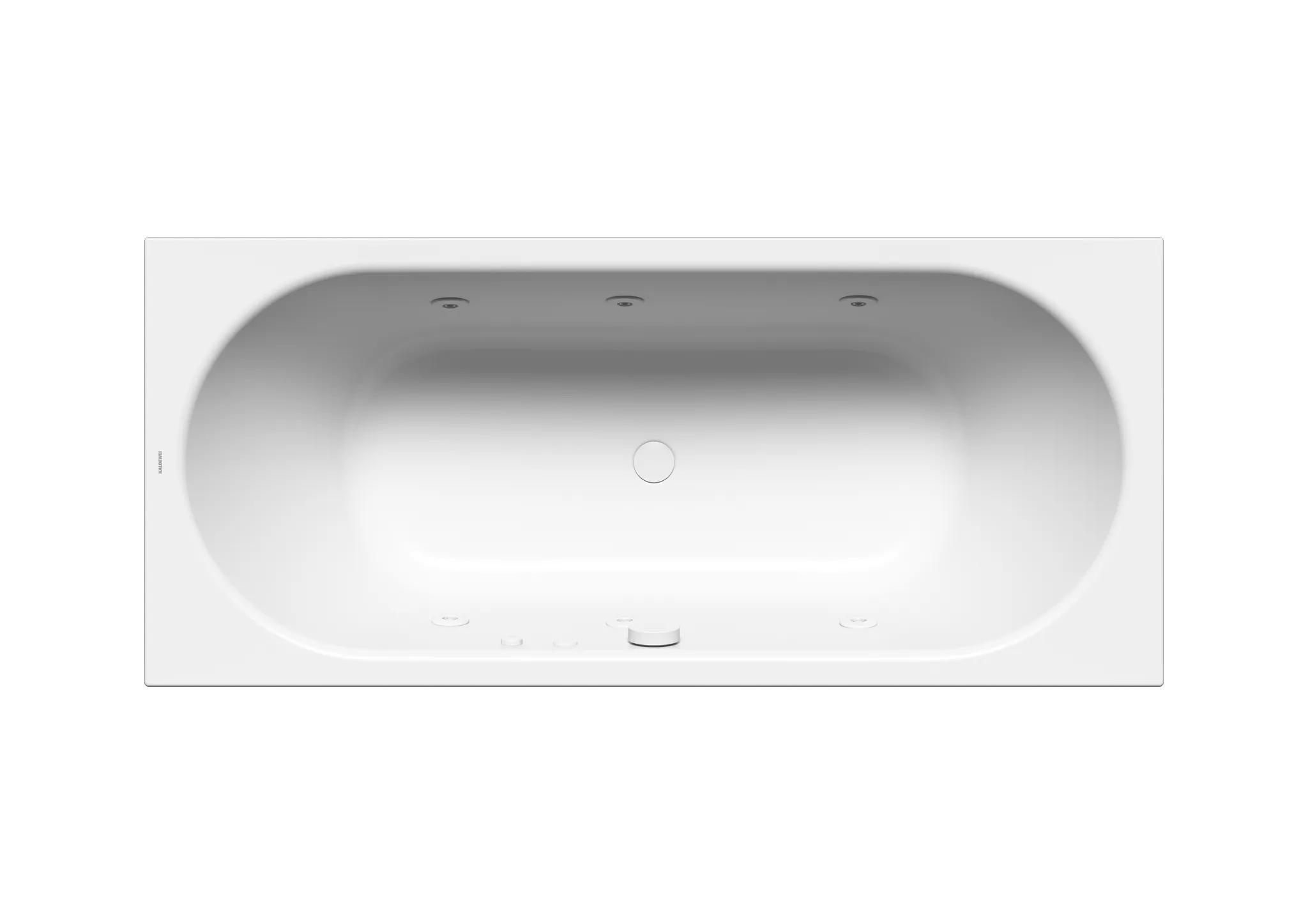 Kaldewei Whirlwanne „Classic Duo“ 1700 × 750 mm, rechts mit Aquamassage Body, in alpinweiß