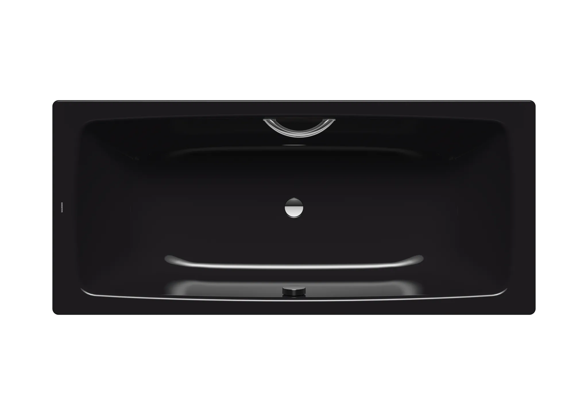Kaldewei Badewanne „Cayono Duo“ rechteck 170 × 75 cm, mit Grifflochbohrungen in schwarz