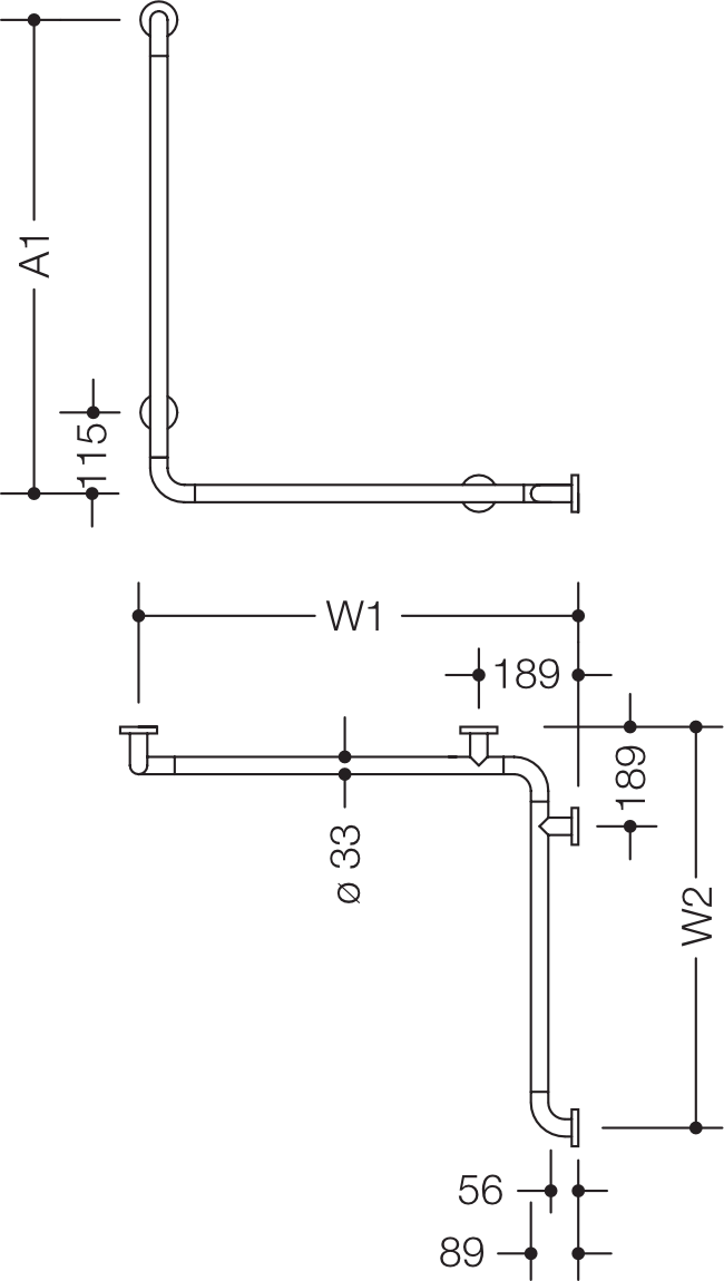 HEWI Haltegriff „Serie 801“