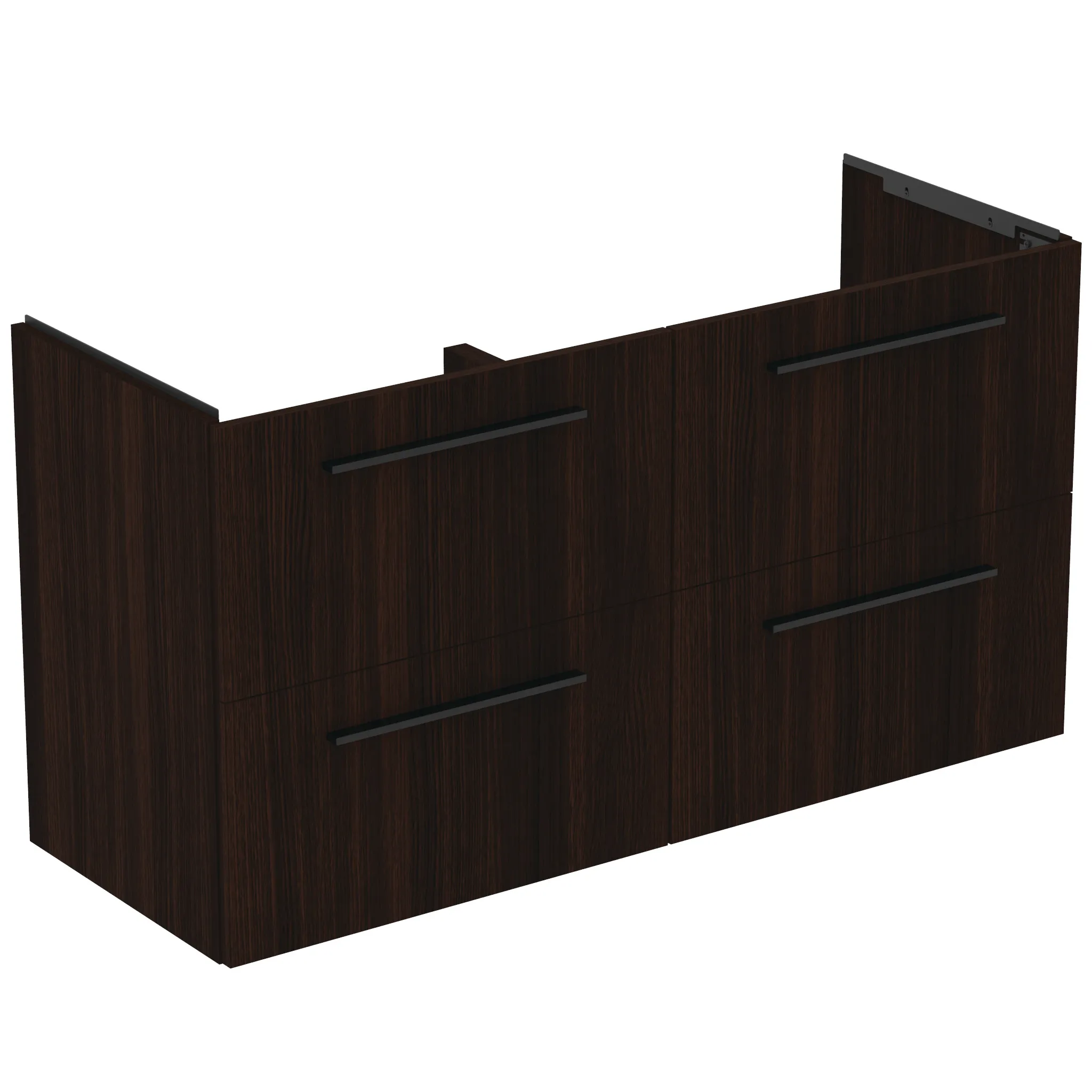 Ideal Standard i.life A Möbeldoppel-Waschtischunterschrank, 4 Auszüge, Coffee Oak, 1200x440x630 mm Ideal Standard i.life A Möbeldoppel-Waschtischunterschrank, 4 Auszüge, Coffee Oak, 1200x440x630 mm