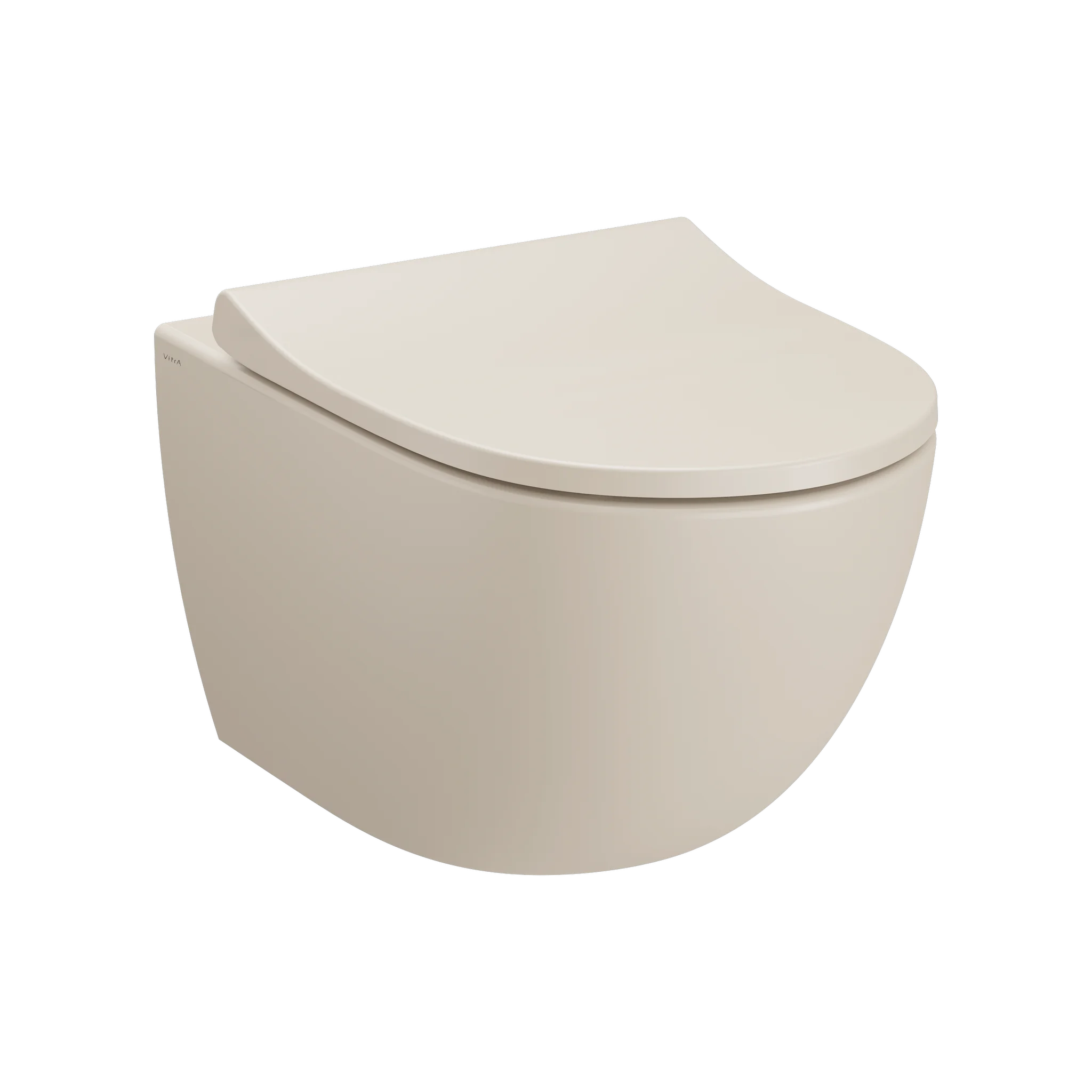 VitrA Sento Wand-WC, spülrandlos, Tiefspüler, 365 x 540 mm, Sandbeige Matt