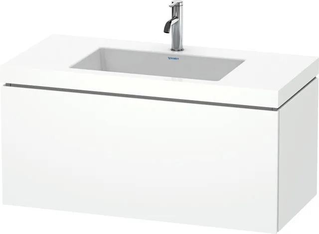 Duravit Möbelset c-shaped Set wandhängend wandhängend „L-Cube“ 100 × 50 × 48 cm Weiß Matt