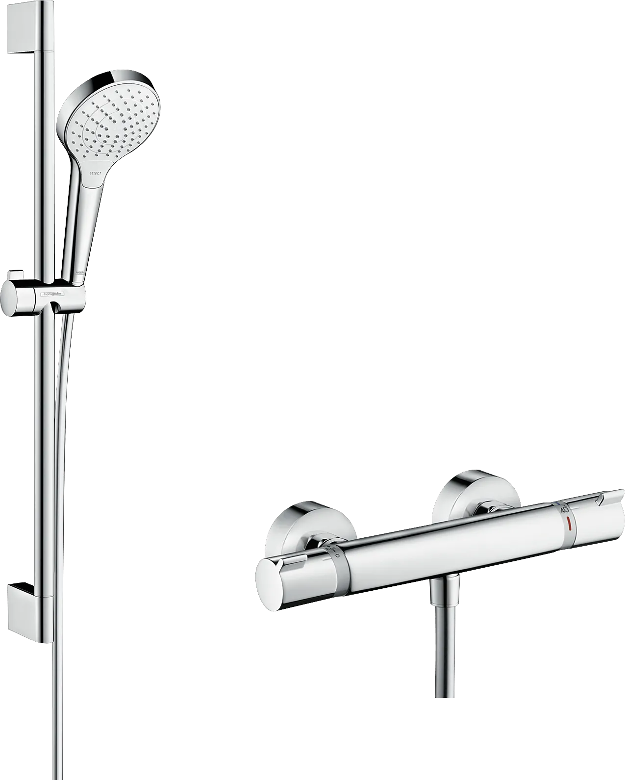 Brausenkombi Croma Select S Vario/ Ecostat Comfort Unica Crometta 650mm Brausenkombi Croma Select S Vario/ Ecostat Comfort Unica Crometta 650mm