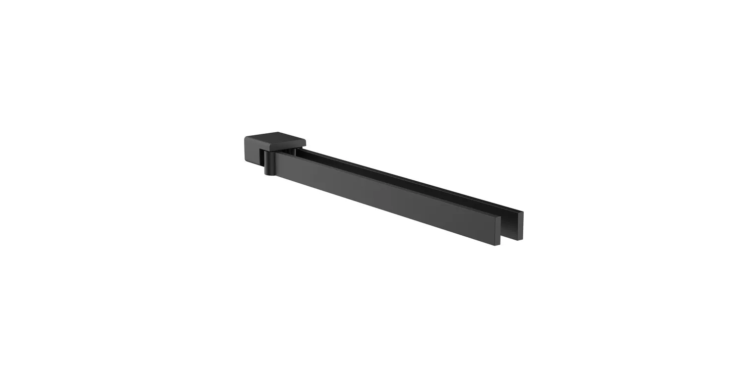 loft Handtuchhalter schwenkbar 2-armig, 310 mm, schwarz