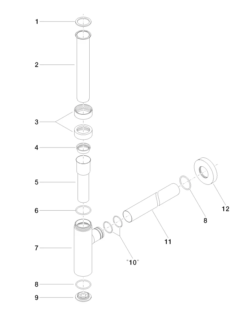 Dornbracht Ablaufgarnitur chrom in chrom Dornbracht Ablaufgarnitur chrom in chrom