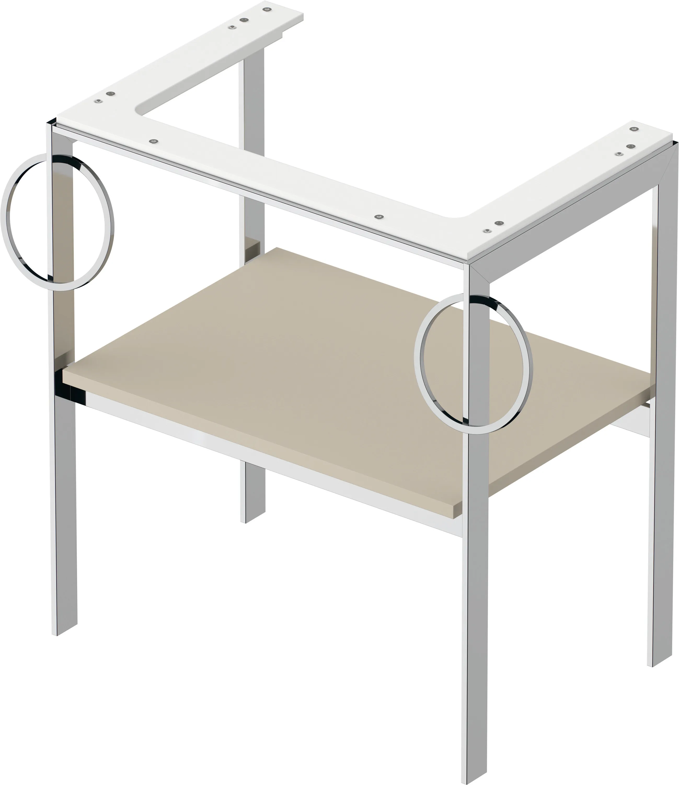 Duravit Konsole „White Tulip“ in Taupe Seidenmatt Duravit Konsole „White Tulip“ in Taupe Seidenmatt