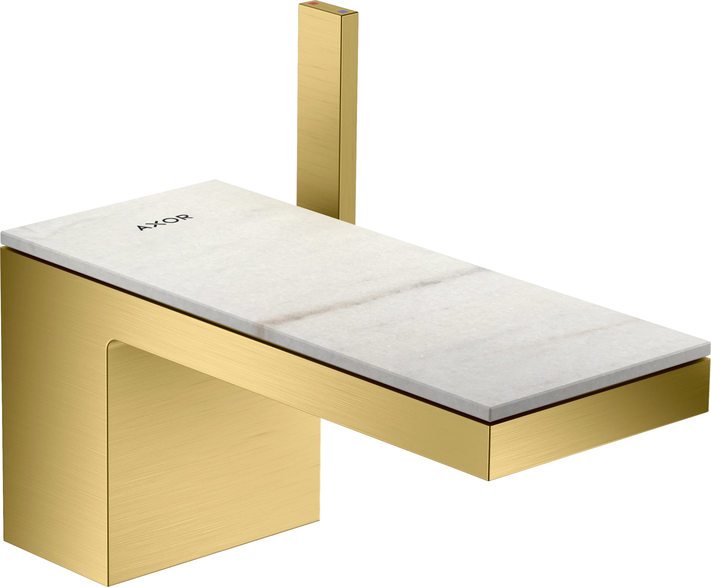 Hansgrohe AXOR MyEdition Platte 200 mm Marmor Lasa Covelano Vena Oro abnehmbar