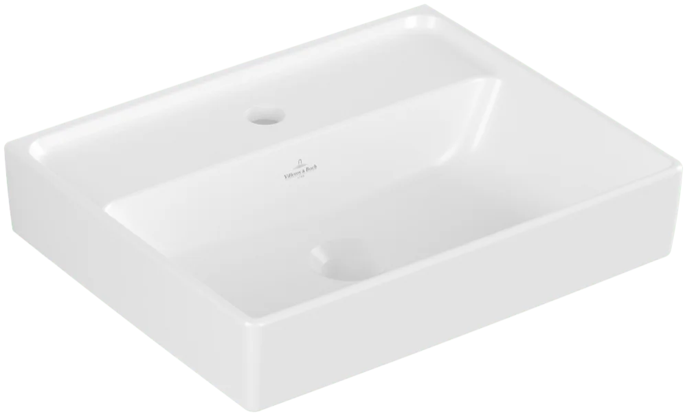 Villeroy & Boch Collaro Handwaschbecken 450x370mm Rechteck TitanCeram Stone White Villeroy & Boch Collaro Handwaschbecken 450x370mm Rechteck TitanCeram Stone White