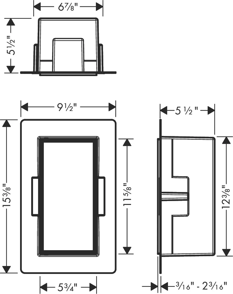 XtraStoris Rock Wandnische mit befliesb.Tür 300 x 150 x 140 mm MSW XtraStoris Rock Wandnische mit befliesb.Tür 300 x 150 x 140 mm MSW