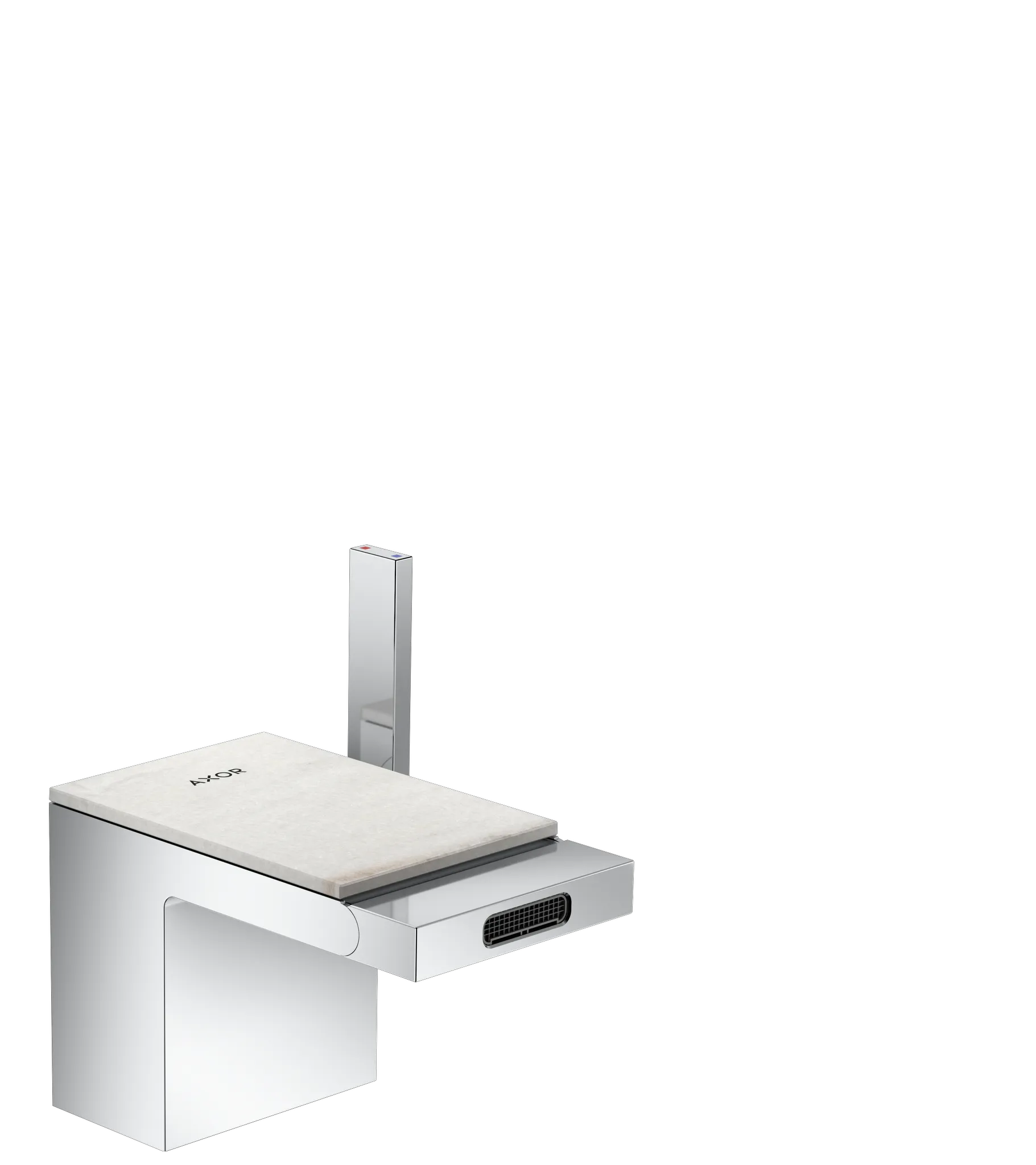 AXOR MyEdition Einhebel-Bidetmischer mit Push-Open Ablaufgarnitur ohne Platte Chrom AXOR MyEdition Einhebel-Bidetmischer mit Push-Open Ablaufgarnitur ohne Platte Chrom