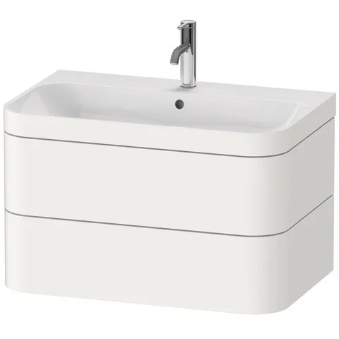 Duravit Waschtischunterschrank c-shaped Set wandhängend „Happy D.2 Plus“ 77,5 × 48 × 49 cm Duravit Waschtischunterschrank c-shaped Set wandhängend „Happy D.2 Plus“ 77,5 × 48 × 49 cm