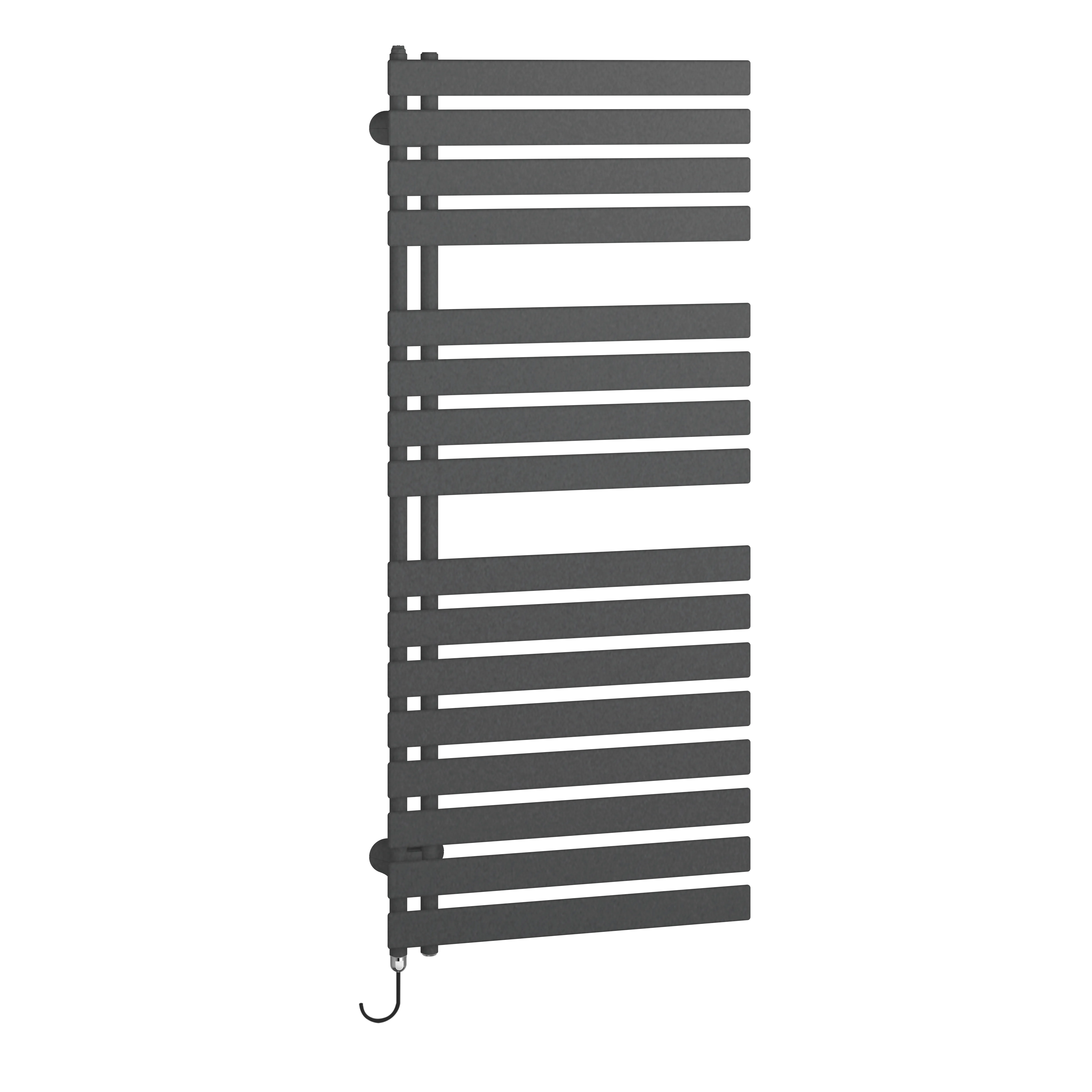 Kermi Design-Elektroheizkörper „Credo® Half® flat-E“ 60 × 143,6 cm in Graphit Metallic