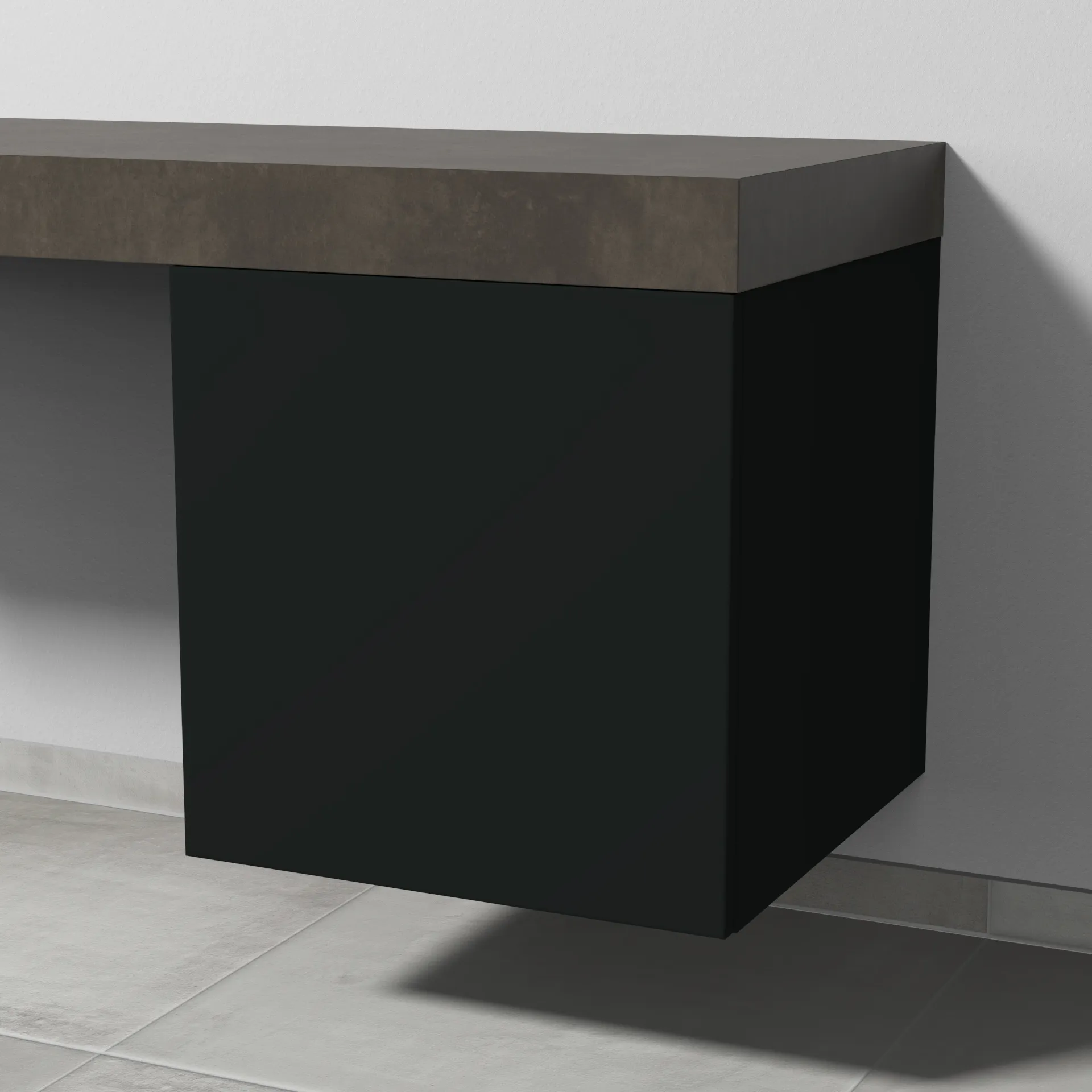 Sanipa Anbauschrank „2morrow“ 500 × 510 × 520 mm in Vulkan (matt)