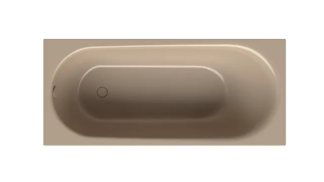 Bette BetteComodo Badewanne Rechteck, 1700 x 750 mm, Greige, glasierter Titan-Stahl, Einbau, Unterbau, 1-Sitzer, Bade-Duschkombination