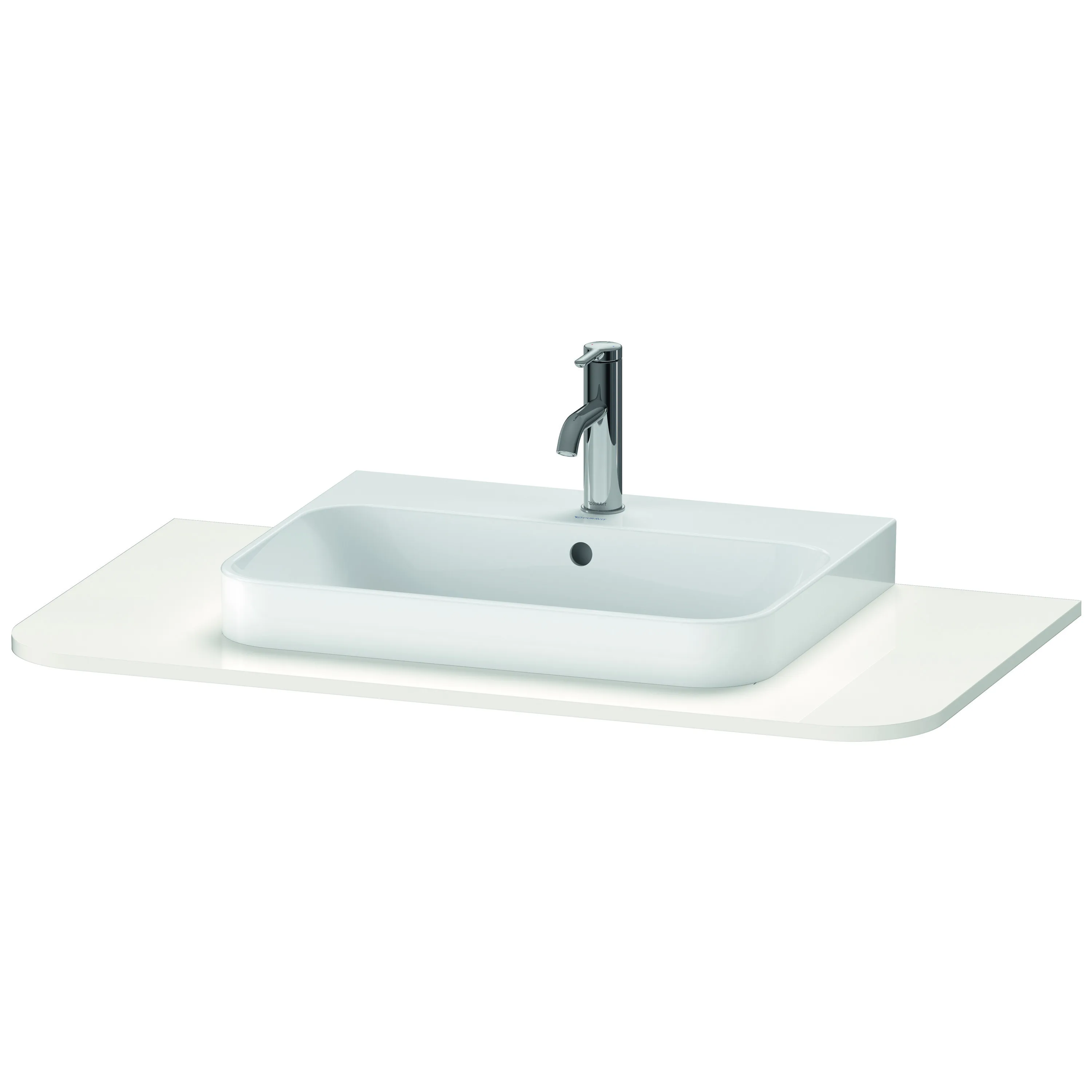 Duravit Konsole „Happy D.2 Plus“, mittig in Weiß Hochglanz Duravit Konsole „Happy D.2 Plus“, mittig in Weiß Hochglanz