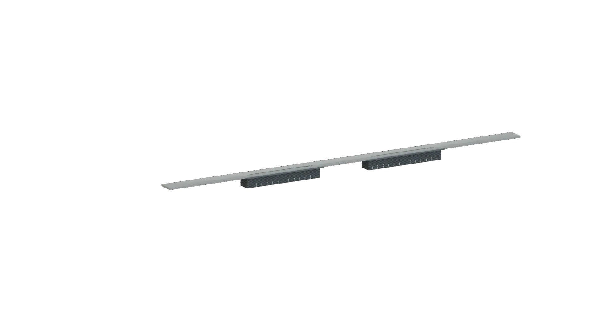 Duschrinne CeraFloor Select Duo Edelstahl matt, 1500 mm