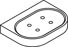 Seifenschale mit Halter, Halter Metall, pulverbeschichtet, Seifenschale Polyamid, matt, Breite 125 mm, Höhe 20 mm, Tiefe 92 mm, in Farbe AS (Weiß tiefmatt - Weiß matt) Seifenschale mit Halter, Halter Metall, pulverbeschichtet, Seifenschale Polyamid, matt, Breite 125 mm, Höhe 20 mm, Tiefe 92 mm, in Farbe AS (Weiß tiefmatt - Weiß matt)