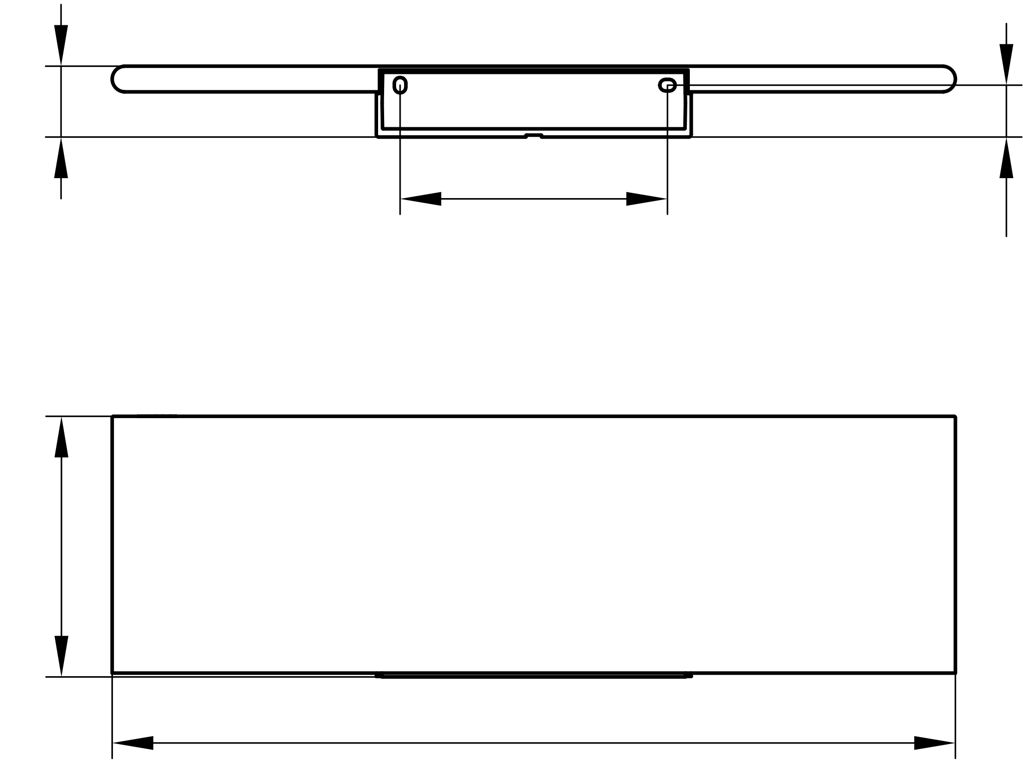 Aveno Duschablage schwarz matt