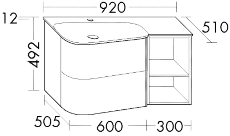 burgbad Badmöbelset „Badu“ Griffleiste, Schwarz, in Veloursgrau Softmatt burgbad Badmöbelset „Badu“ Griffleiste, Schwarz, in Veloursgrau Softmatt