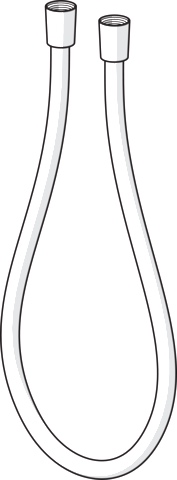 Hansa Hansajet Schlauch Hansa 5412, L=1600mm, Chrom, Satin Hansa Hansajet Schlauch Hansa 5412, L=1600mm, Chrom, Satin