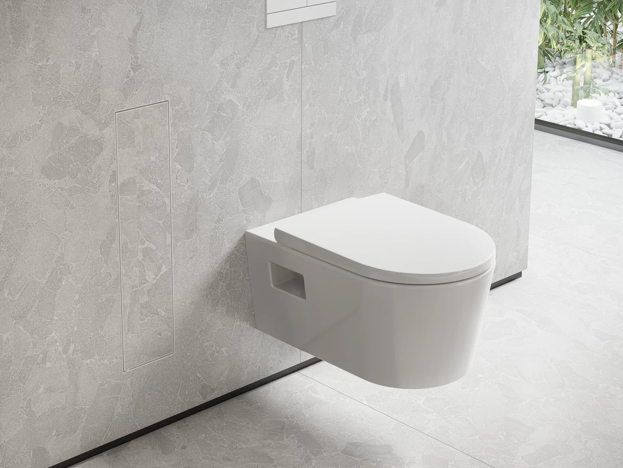 Hansgrohe XtraStoris Rock Einbau Toilettenbürstenhalter mit Ablage und befliesbarer Tür, Mattweiß Hansgrohe XtraStoris Rock Einbau Toilettenbürstenhalter mit Ablage und befliesbarer Tür, Mattweiß