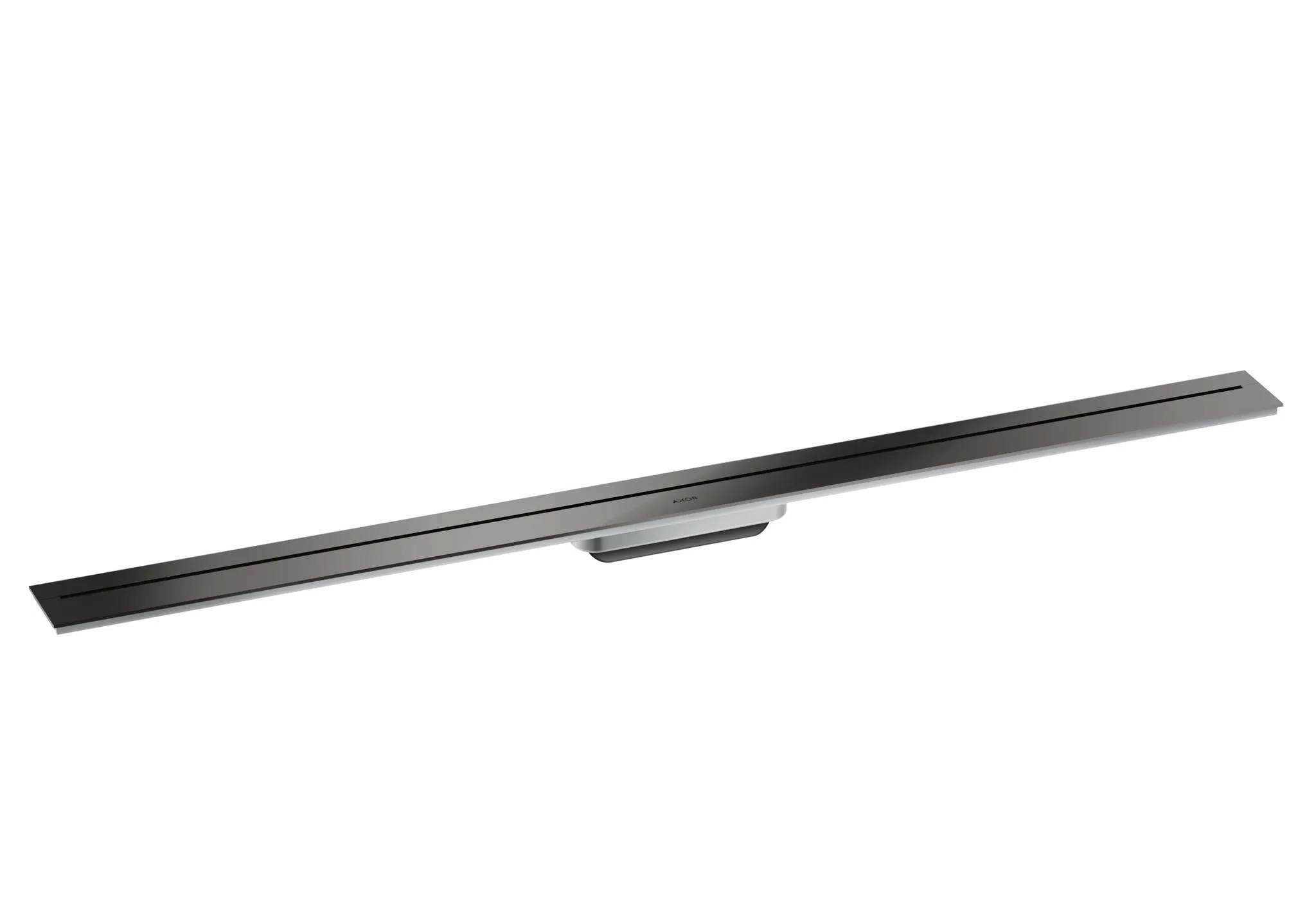 Hansgrohe AXOR Drain Fertigset Duschrinne 1200mm zur Wandmontage, Polished Black Chrome